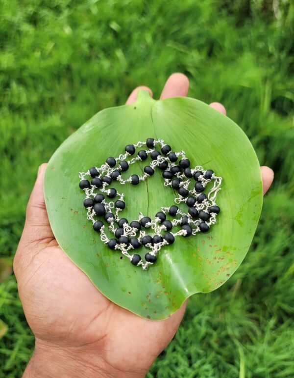 Karungali Metal Cap Mala – 6mm 54 Pearls