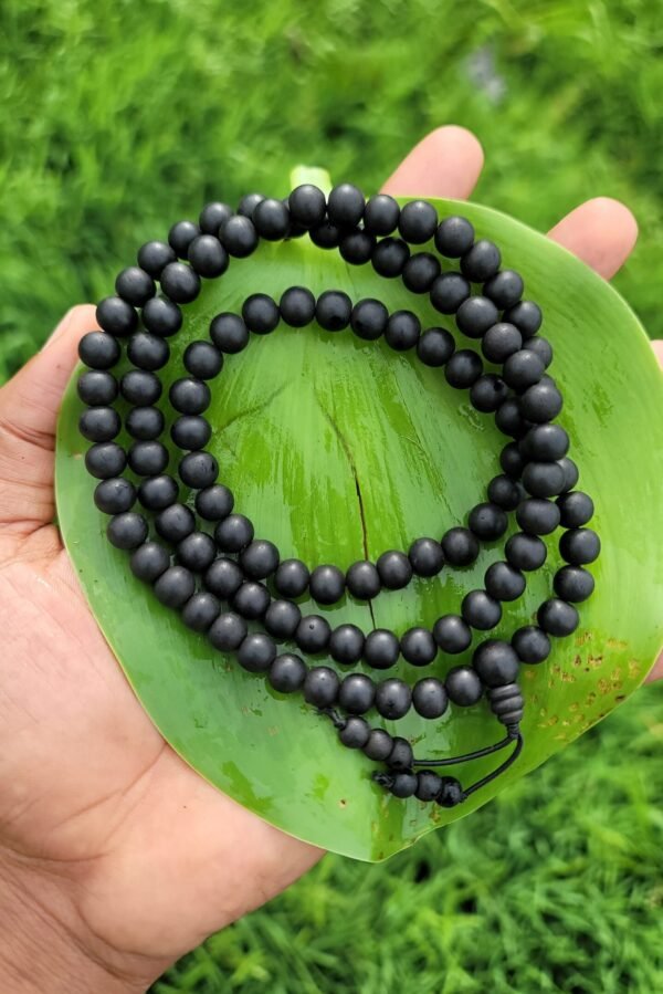 Karungali Mala – 8mm 108 beads in Elastic Band