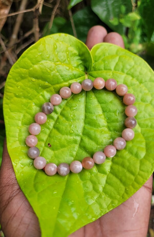 Peach Moon Gemstone Bracelet - 8mm