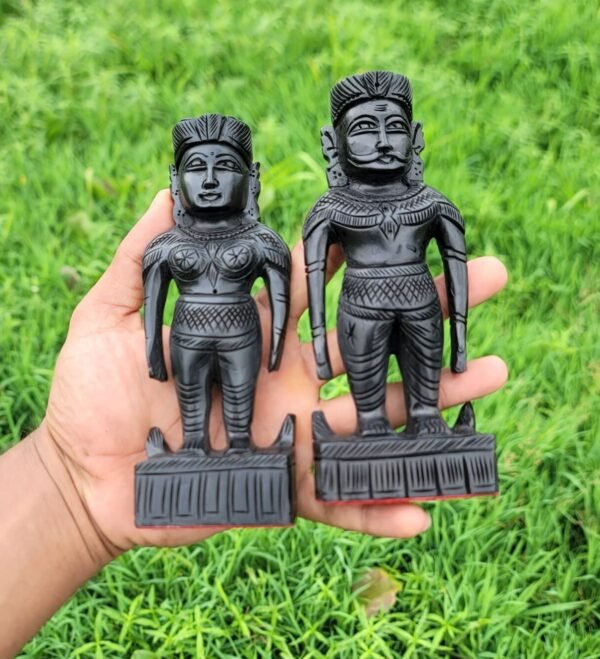 Karungali Marapachi Doll (Pair) - 6 inch