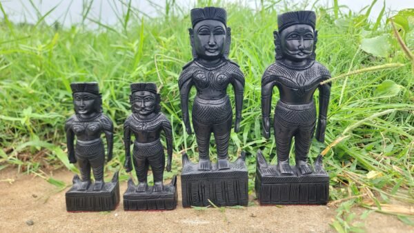 Karungali Marapachi Doll (Pair) - 9 inch - Image 2