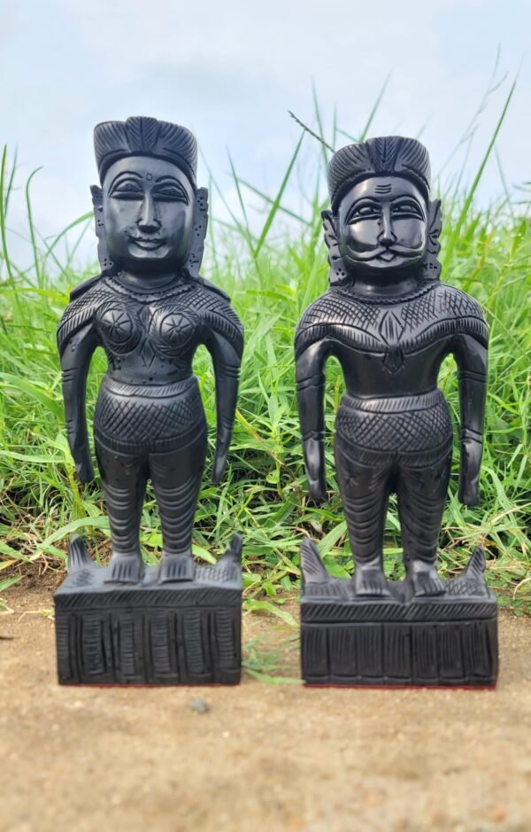 Karungali Marapachi Doll (Pair) - 9 inch