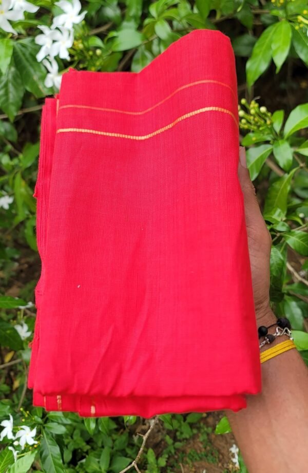 Premium Vesti / Dhoti Red Color
