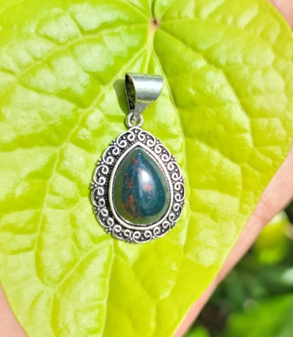 Blood Stone Gem Pendant