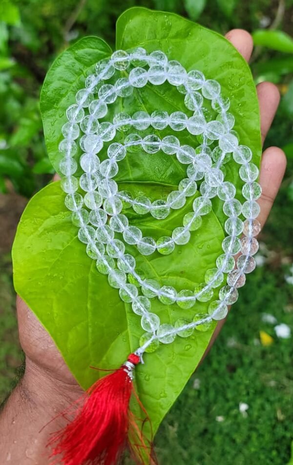 Spatika Diamond cut Mala 108 – 10mm