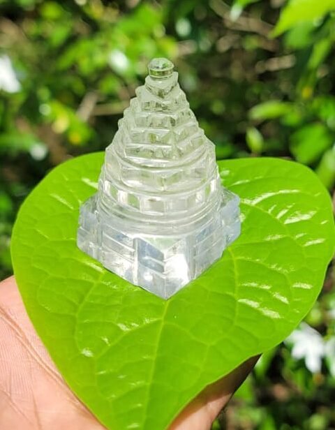 Spatika (Crystal Quartz) Sri Yantra 110 Gram