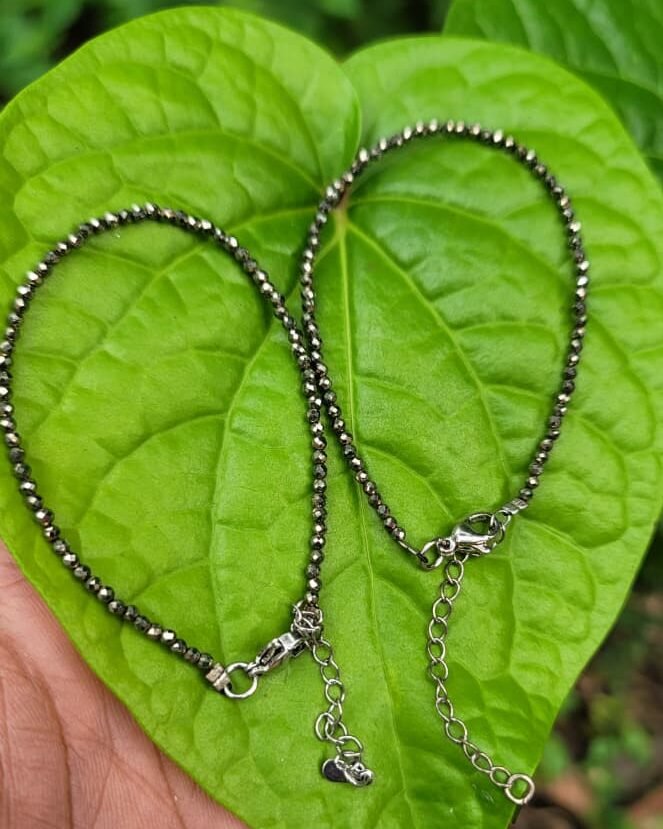 Pyrite Anklet 3mm (pair)