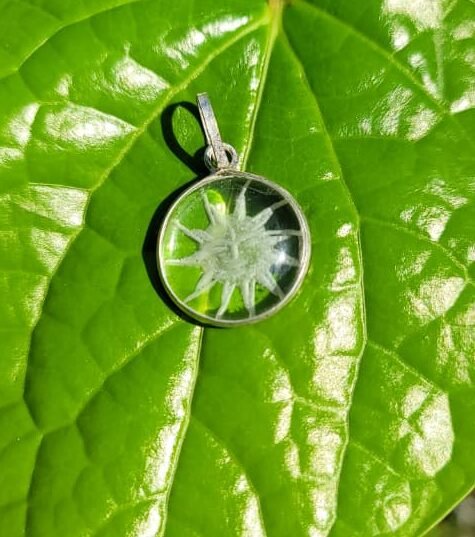 Spatika Surya Gem Pendant