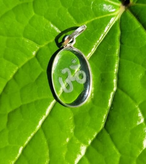 Spatika Ohm Gem Pendant