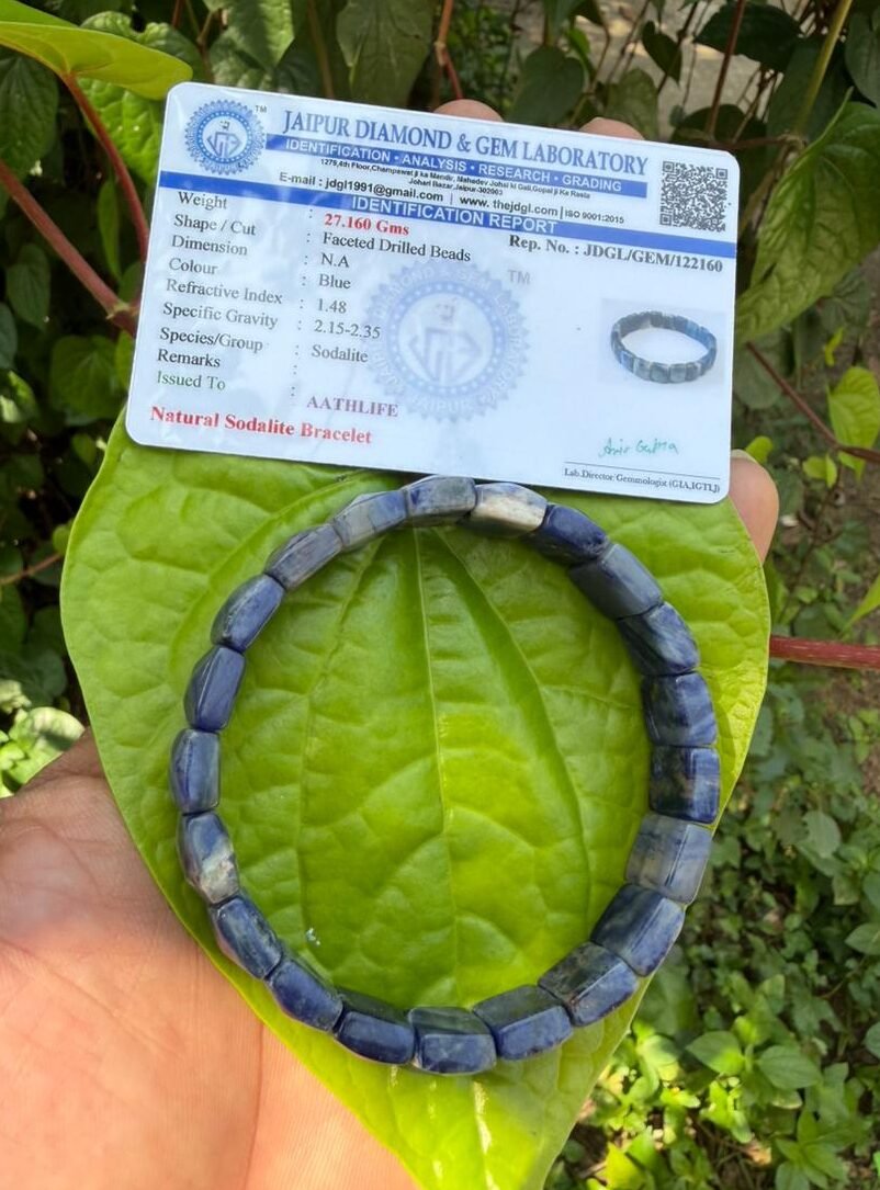 Sodalite Cubical Bracelet