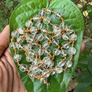 Spatika Panchaloha(Impon)Mala 8mm- 54 beads