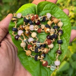 Navamani Panchaloha(Impon)Mala 8mm- 54 beads