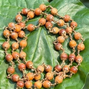 Devadaru Panchaloha(impon) Flower Cap Mala-6mm