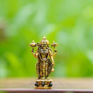 Lord Vishnu Gold Finish Idol for Home