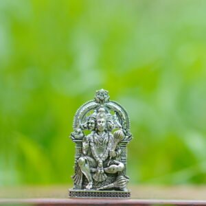 Panchamukhi Hanuman Idol Silver Finish For Home