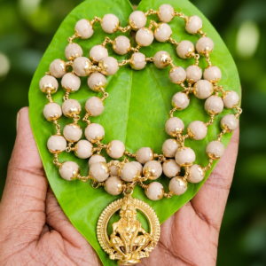 Tulasi Panchaloha(impon) Mala With Ayyappa Dollar 8mm