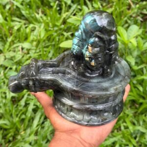 Labradorite Panchmukhi Shivalinga statue-2kg