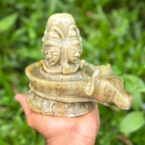 Cats Eye Panchmukhi Shivalinga statue-1.5kg