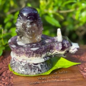 Amethyst Panckamuhi Shivaling Statue 1.8kg