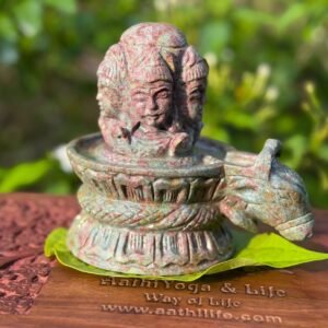 Ruby Kynaite Panckamuhi Shivaling Statue 1.75kg