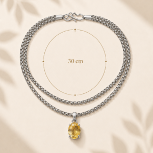 Gemstone Silver Chain
