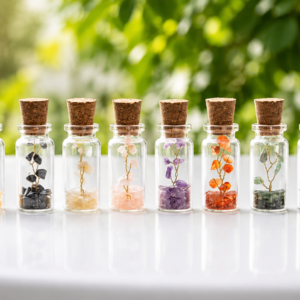 Mini Gemstone Tree Glass Bottle