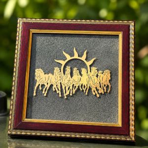 7 Horses Raw Pyrite Frame
