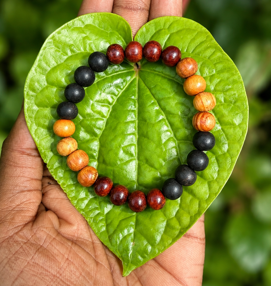 Triple Protection Wood Bracelet
