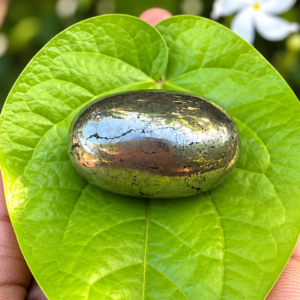 Pyrite Palm Stone